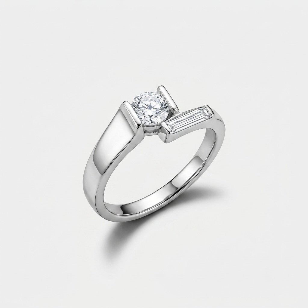 Bar Set Ring