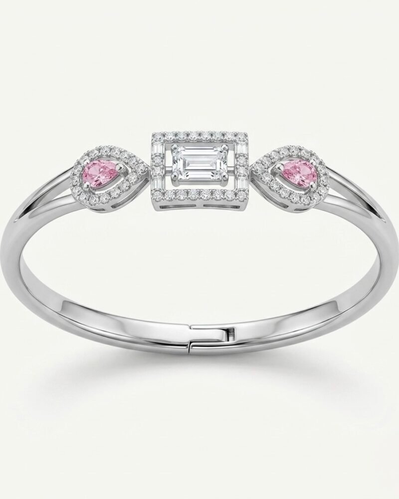 Blush Pink Trio Halo Bangle