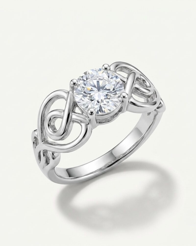 Celtic Knot Solitaire Ring