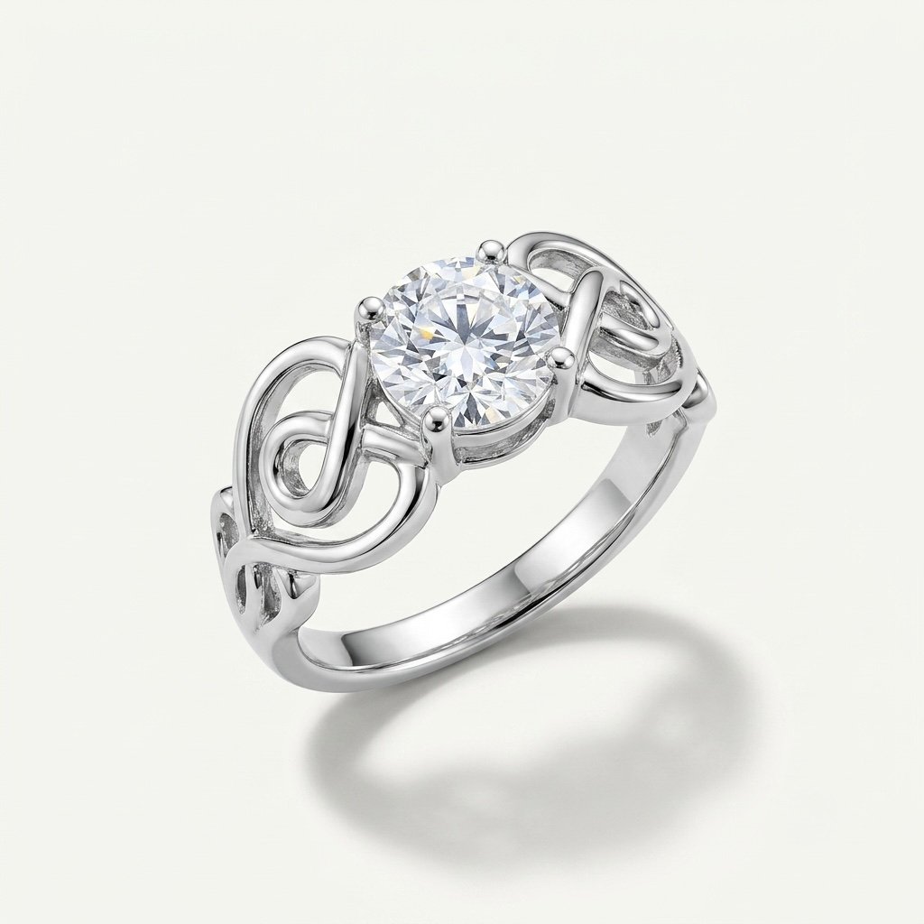 Celtic Knot Solitaire Ring