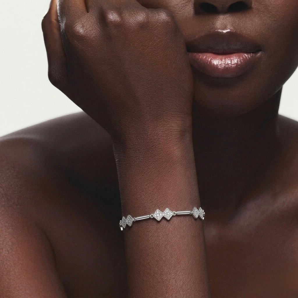 Diamond Link Bracelet — alternate view