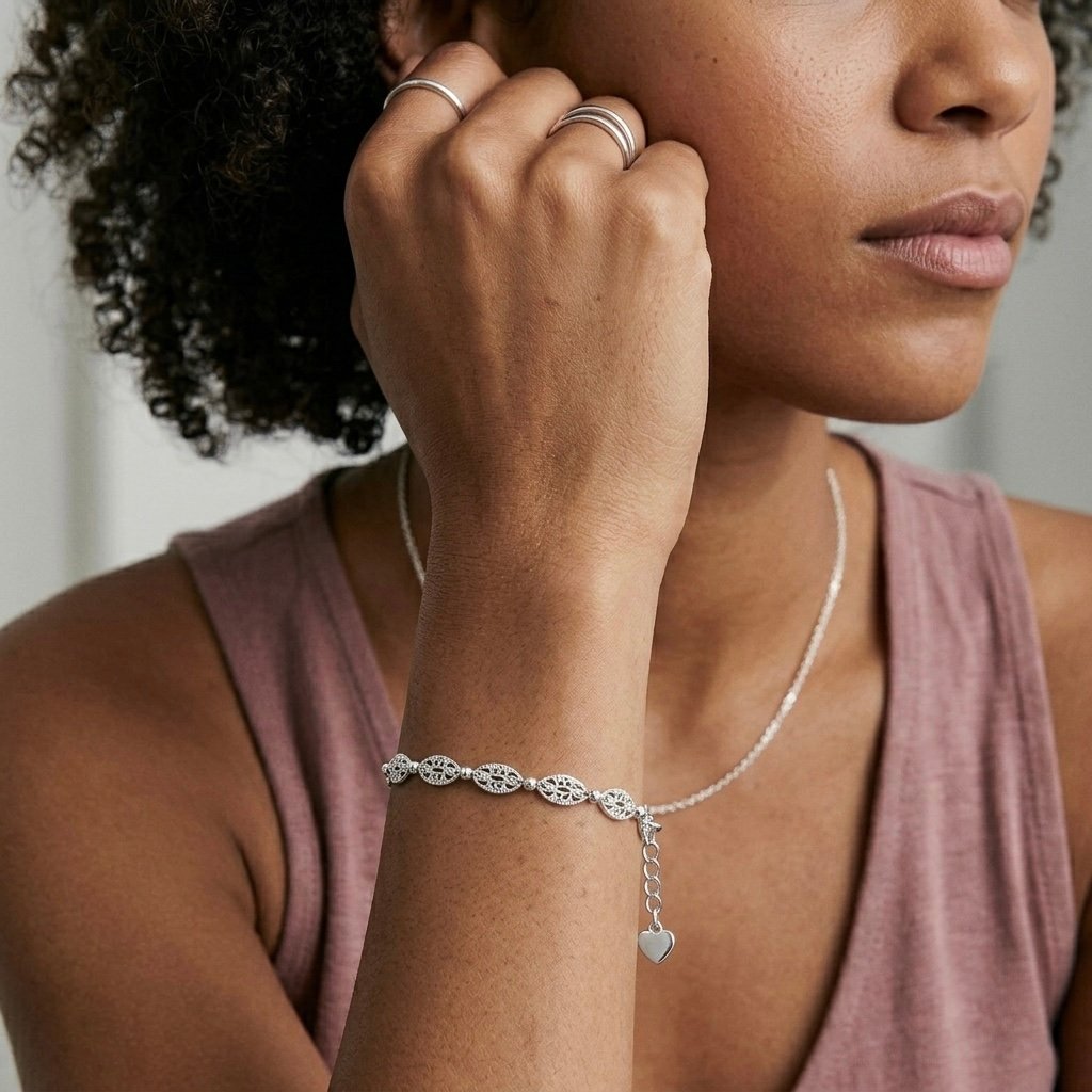 Filigree Oval Link Bracelet — alternate view