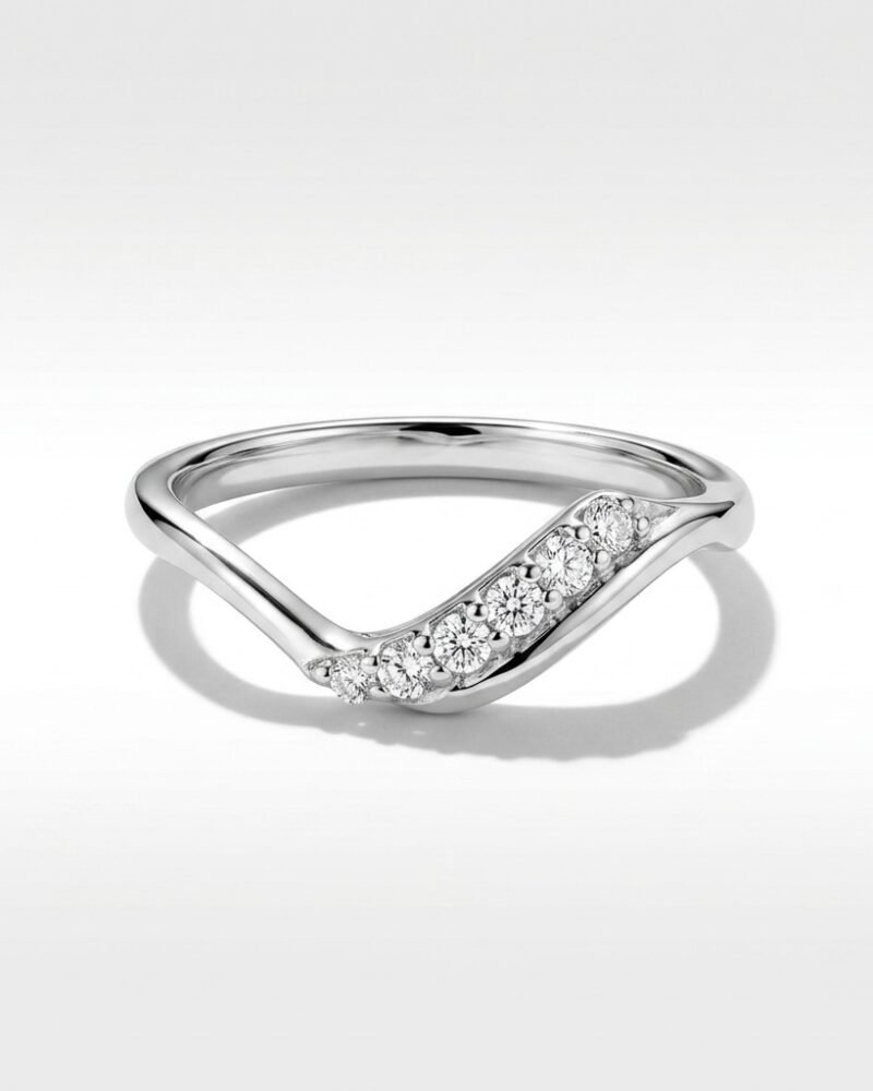 Graduated Chevron Ring