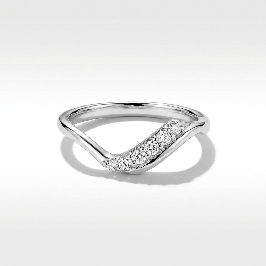 Graduated Chevron Ring