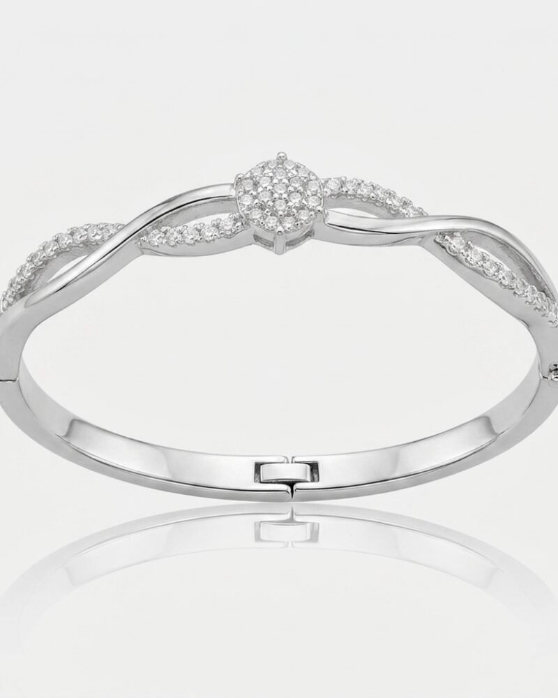 Infinity Twist Cluster Bangle