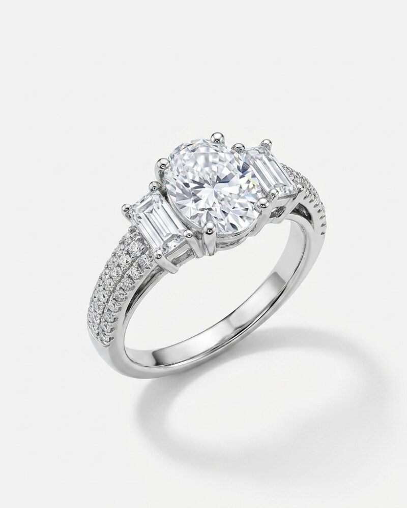 Oval Baguette Ring