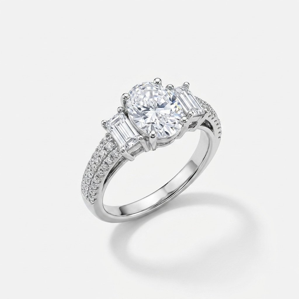 Oval Baguette Ring