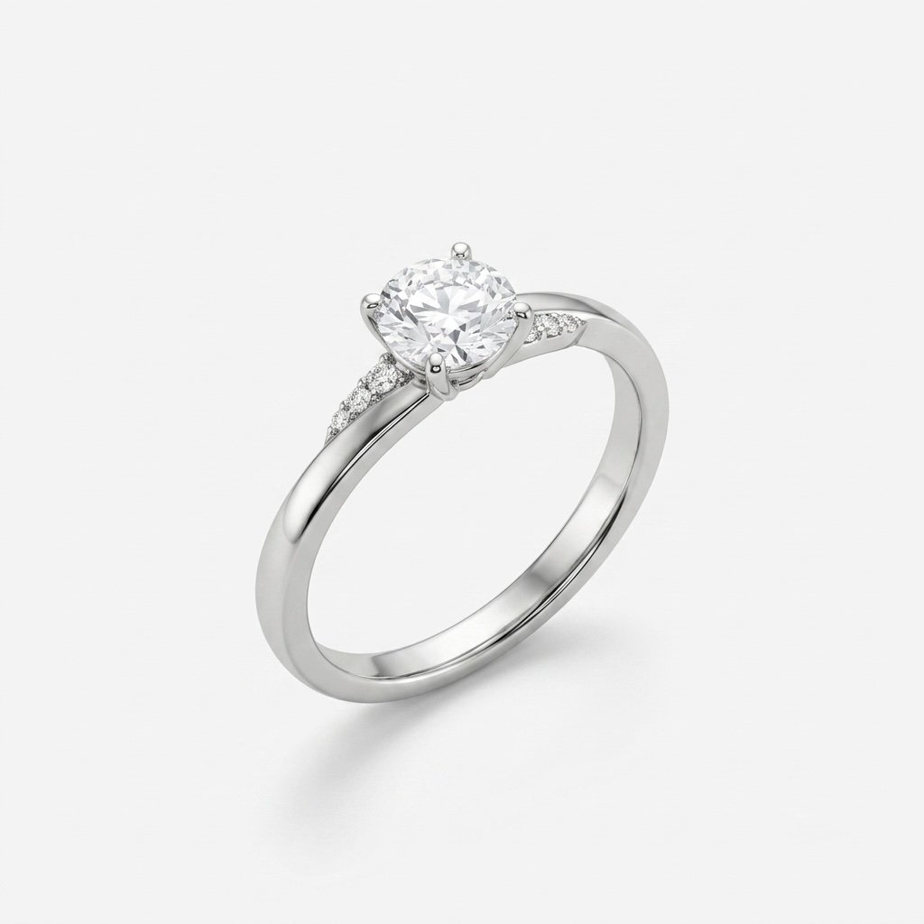 Petite Solitaire Ring