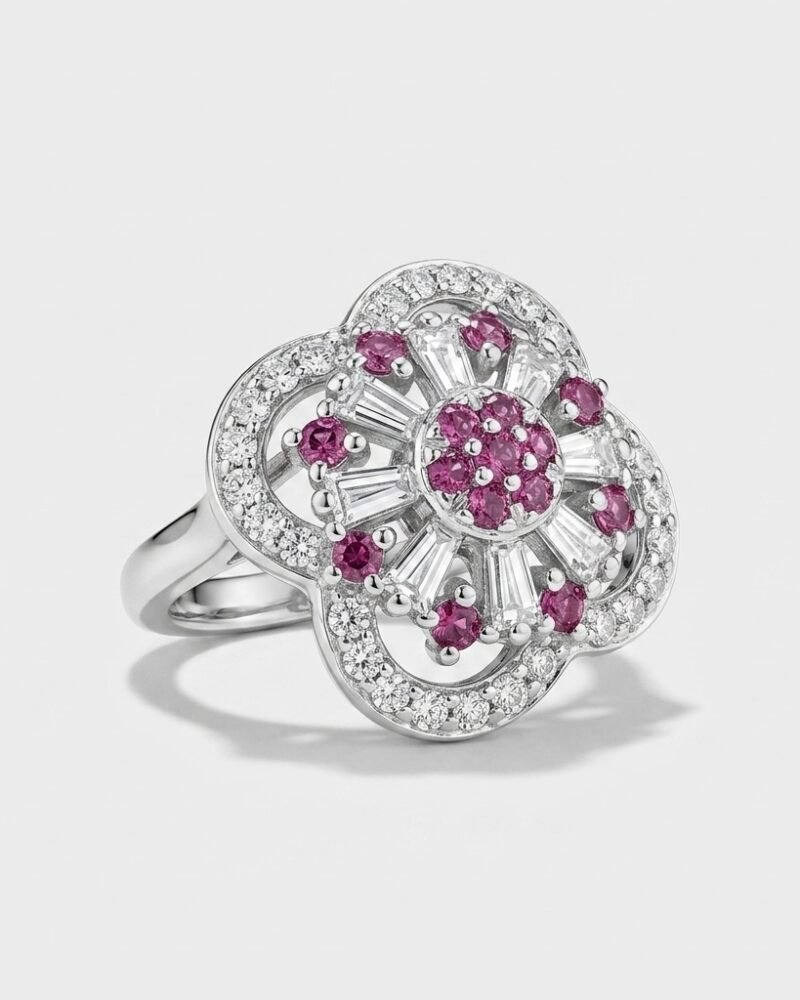 Pink Medallion Ring