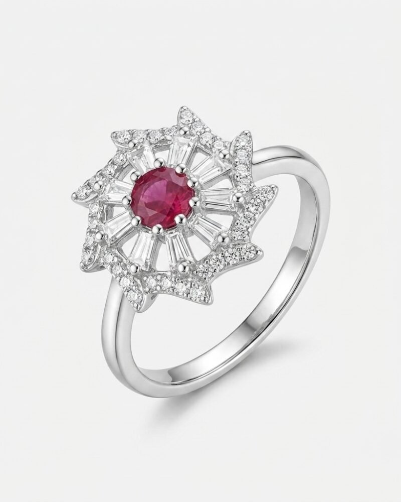 Ruby Starburst Ring