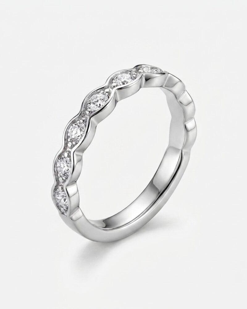 Scalloped Eternity Band