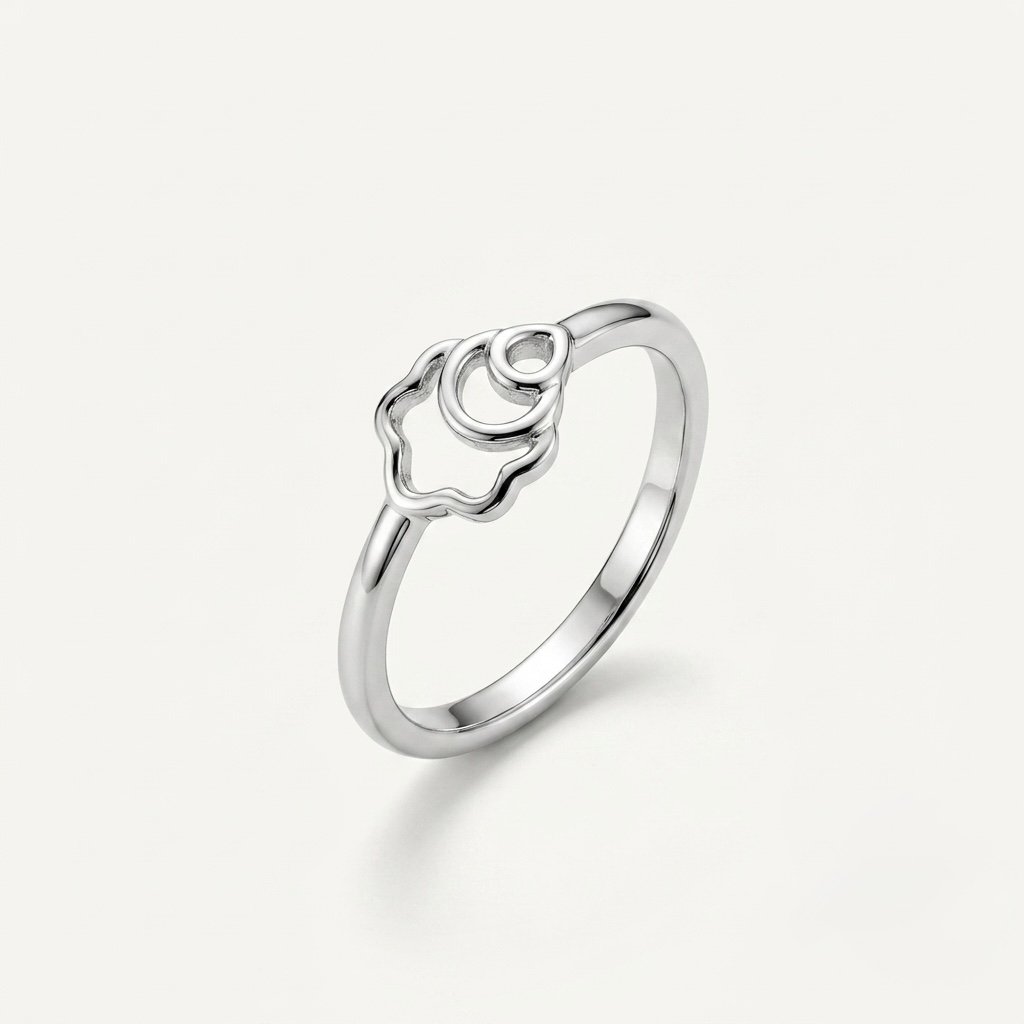 Silver Open Cloud Ring