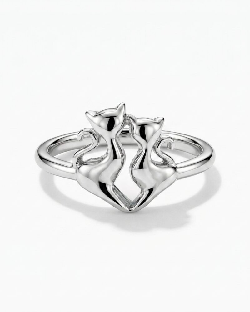 Twin Cat Ring